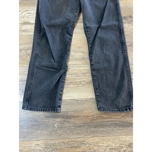 Vintage Rustler Jeans Mens 34x30 Black Regular Fit Cotton Denim Straight Leg - Picture 5 of 8